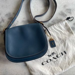 Coach 1941 Blue Saddle Bag Crossbody